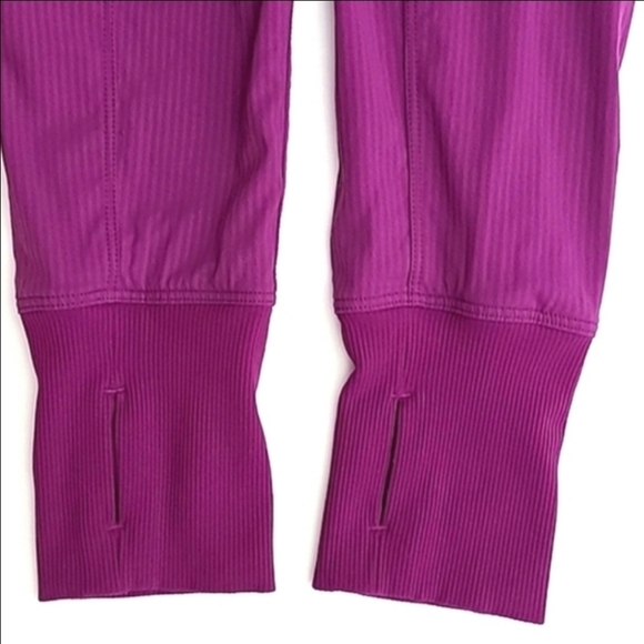 Lululemon In Flux Reversible Jacket Pink Purple Full Zip Hood Thumbholes Size 6 - Picture 11 of 15